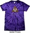 Emoji Shit Happens Spider Tie Dye Shirt