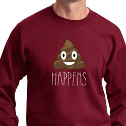 Emoji Shit Happens Sweatshirt