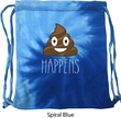 Emoji Shit Happens Tie Dye Bag