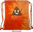 Emoji Shit Happens Tie Dye Bag