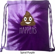 Emoji Shit Happens Tie Dye Bag