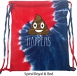 Emoji Shit Happens Tie Dye Bag