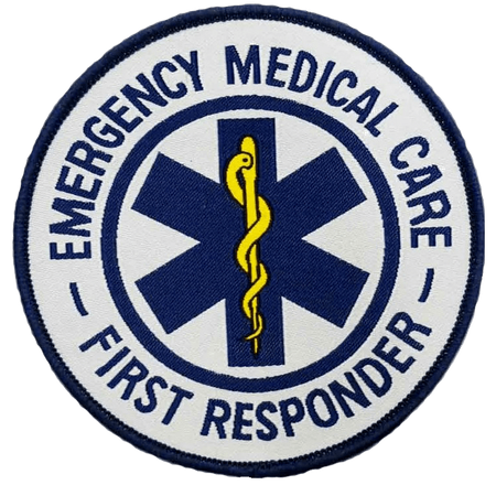 EMS First Responder Iron On Applique Embroidery Patch