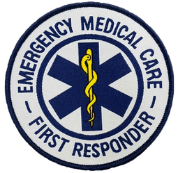 EMS First Responder Iron On Applique Embroidery Patch