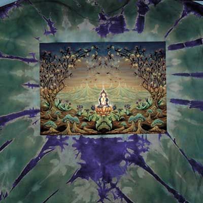 Enlightment Happiness New Age Adult Unisex Tie Dye T-shirt Tee Shirt