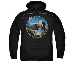 ET Shirts - Extra Terrestrial Hoodie Sweatshirt Gertie Kisses Black Adult Hoody Sweat Shirt