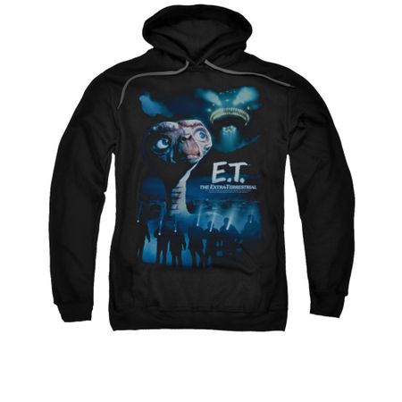 ET Shirts - Extra Terrestrial Hoodie Sweatshirt Going Home Black Adult Hoody Sweat Shirt