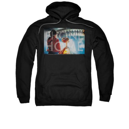 ET Shirts - Extra Terrestrial Hoodie Sweatshirt Knockout Black Adult Hoody Sweat Shirt