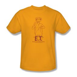 ET Shirts - Extra Terrestrial Shirt Alien Swag Adult Gold Tee T-Shirt