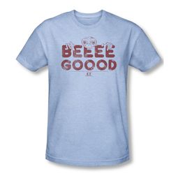 ET Shirts - Extra Terrestrial Shirt Be Good Adult Heather Light Blue Tee T-Shirt