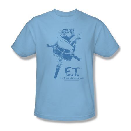 ET Shirts - Extra Terrestrial Shirt Bike Adult Light Blue Tee T-Shirt