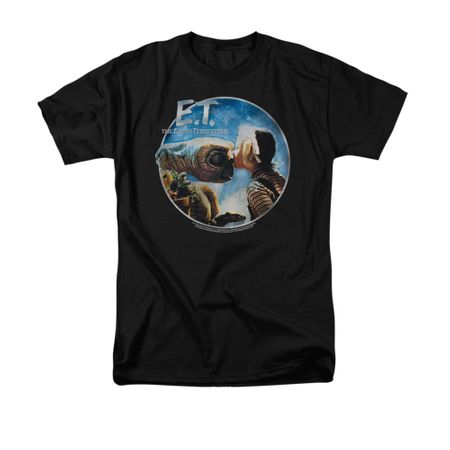 ET Shirts - Extra Terrestrial Shirt Gertie Kisses Adult Black Tee T-Shirt