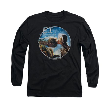 ET Shirts - Extra Terrestrial Shirt Gertie Kisses Long Sleeve Black Tee T-Shirt