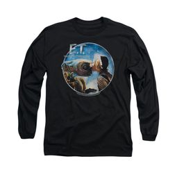 ET Shirts - Extra Terrestrial Shirt Gertie Kisses Long Sleeve Black Tee T-Shirt