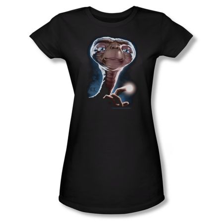 ET Shirts - Extra Terrestrial Shirt Juniors Portrait Black Tee T-Shirt