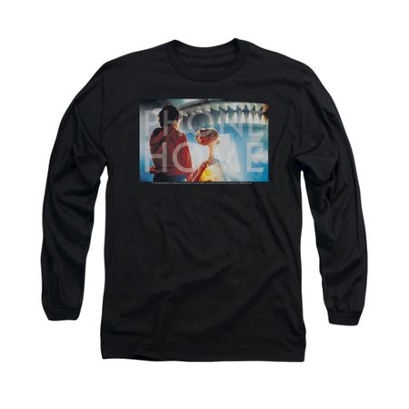 ET Shirts - Extra Terrestrial Shirt Knockout Long Sleeve Black Tee T-Shirt