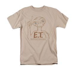 ET Shirts - Extra Terrestrial Shirt Pointing Adult Sand Tee T-Shirt