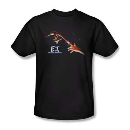 ET Shirts - Extra Terrestrial Shirt Poster Adult Black Tee T-Shirt