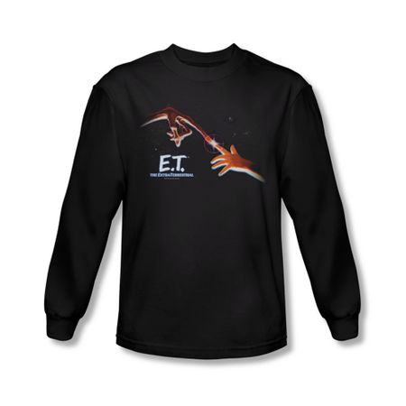 ET Shirts - Extra Terrestrial Shirt Poster Long Sleeve Black Tee T-Shirt