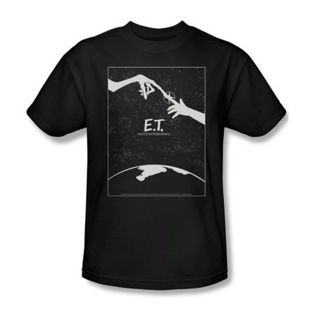 ET Shirts - Extra Terrestrial Shirt Simple Poster Adult Black Tee T-Shirt