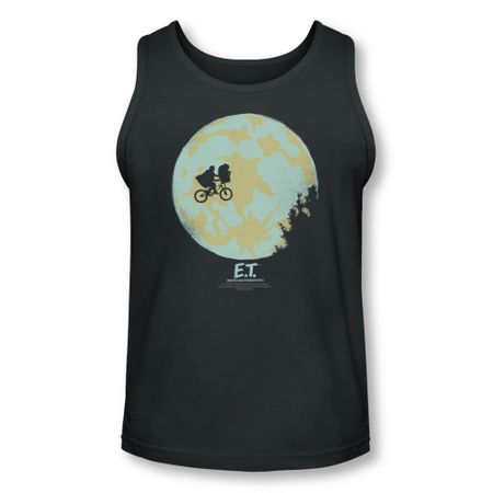 ET Shirts - Extra Terrestrial Tank Top In The Moon Charcoal Tanktop