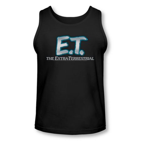 ET Shirts - Extra Terrestrial Tank Top Logo Black Tanktop