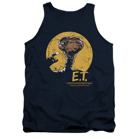 ET Shirts - Extra Terrestrial Tank Top Moon Frame Navy Tanktop