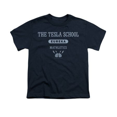 Eureka Shirt Kids Tesla School Navy T-Shirt