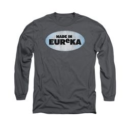 Eureka Shirt Made In Eureka Long Sleeve Charcoal Tee T-Shirt Eureka Shirt Made In Eureka Long Sleeve Charcoal Tee T-Shirt