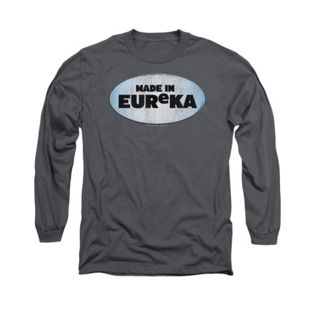 Eureka Shirt Made In Eureka Long Sleeve Charcoal Tee T-Shirt