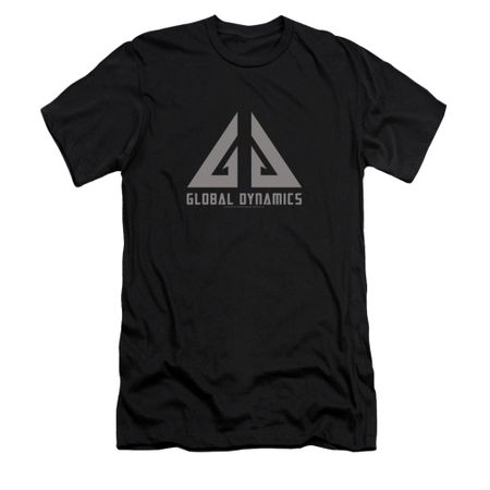 Eureka Shirt Slim Fit Global Dynamics Logo Black T-Shirt