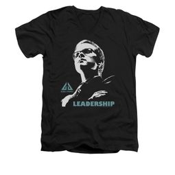 Eureka Shirt Slim Fit V-Neck Leadership Black T-Shirt