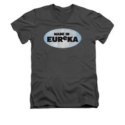 Eureka Shirt Slim Fit V-Neck Made In Eureka Charcoal T-Shirt Eureka Shirt Slim Fit V-Neck Made In Eureka Charcoal T-Shirt