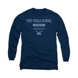 Eureka Shirt Tesla School Long Sleeve Navy Tee T-Shirt Eureka Shirt Tesla School Long Sleeve Navy Tee T-Shirt