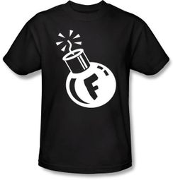 F Bomb Shirt - Funny Adult Curse Black T-shirt