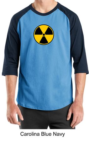 Fallout Shirt Radioactive Radiation Symbol Adult Raglan Shirt
