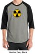 Fallout Shirt Radioactive Radiation Symbol Adult Raglan Shirt