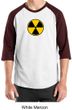Fallout Shirt Radioactive Radiation Symbol Adult Raglan Shirt