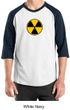Fallout Shirt Radioactive Radiation Symbol Adult Raglan Shirt