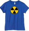 Fallout Shirt Radioactive Radiation Symbol Ladies Crew Neck Shirt
