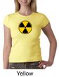 Fallout Shirt Radioactive Radiation Symbol Ladies Crew Neck Shirt