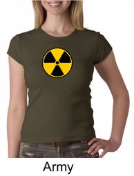 Fallout Shirt Radioactive Radiation Symbol Ladies Crew Neck Shirt Fallout Shirt Radioactive Radiation Symbol Ladies Crew Neck Shirt