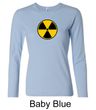 Fallout Shirt Radioactive Radiation Symbol Ladies Long Sleeve Shirt