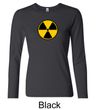 Fallout Shirt Radioactive Radiation Symbol Ladies Long Sleeve Shirt