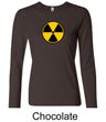 Fallout Shirt Radioactive Radiation Symbol Ladies Long Sleeve Shirt