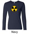 Fallout Shirt Radioactive Radiation Symbol Ladies Long Sleeve Shirt