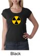 Fallout Shirt Radioactive Radiation Symbol Ladies Scoop Neck Shirt