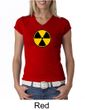 Fallout Shirt Radioactive Radiation Symbol Ladies V-neck Shirt