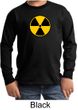 Fallout Shirt Radioactive Radiation Symbol Youth Long Sleeve Shirt