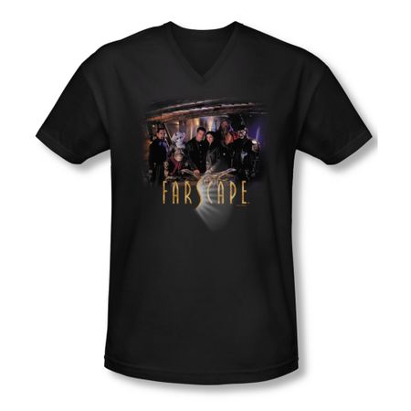 FarScape Shirt Cast Slim Fit V Neck Tee T-Shirt